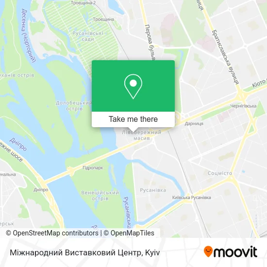 Міжнародний Виставковий Центр map