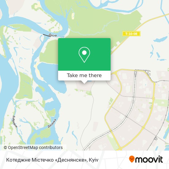 Карта Котеджне Містечко «Деснянске»