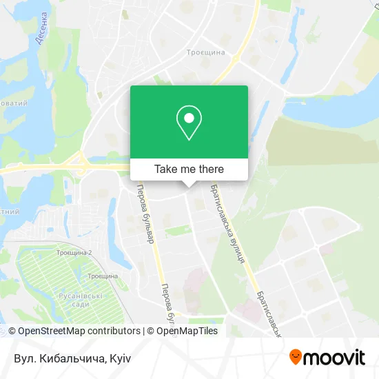 Карта Вул. Кибальчича