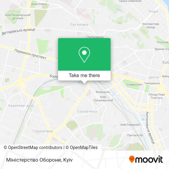 Карта Міністерство Оборони
