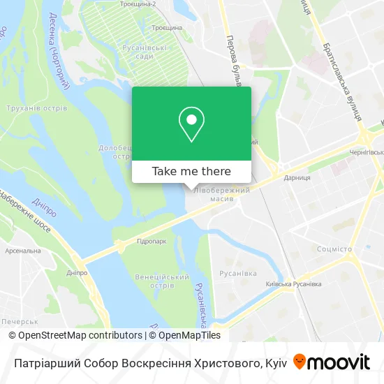 Патріарший Собор Воскресіння Христового map