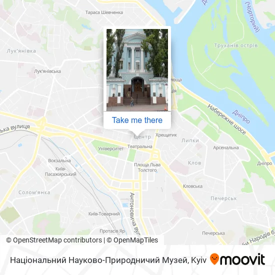 Карта Національний Науково-Природничий Музей
