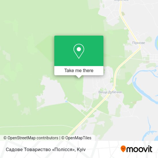 Карта Садове Товариство «Полісся»