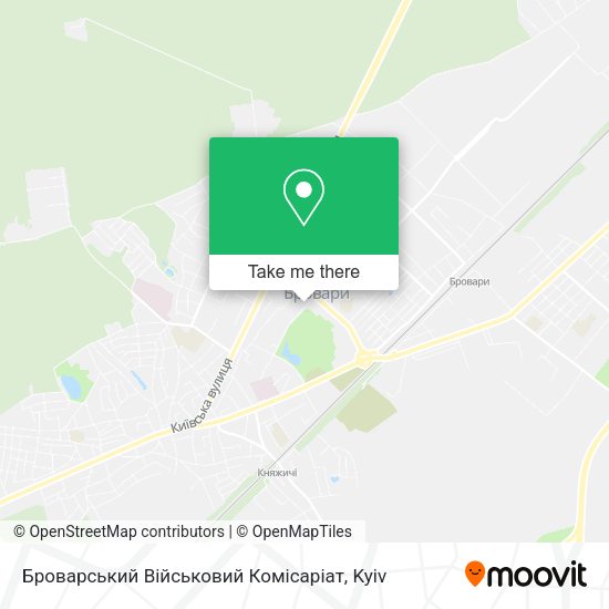 Карта Броварський Військовий Комісаріат