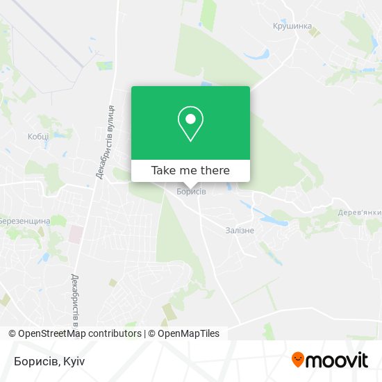 Борисів map
