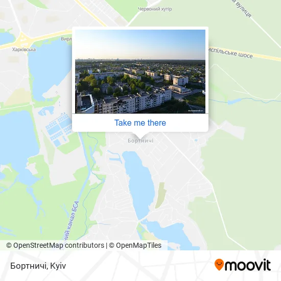 Карта Бортничі
