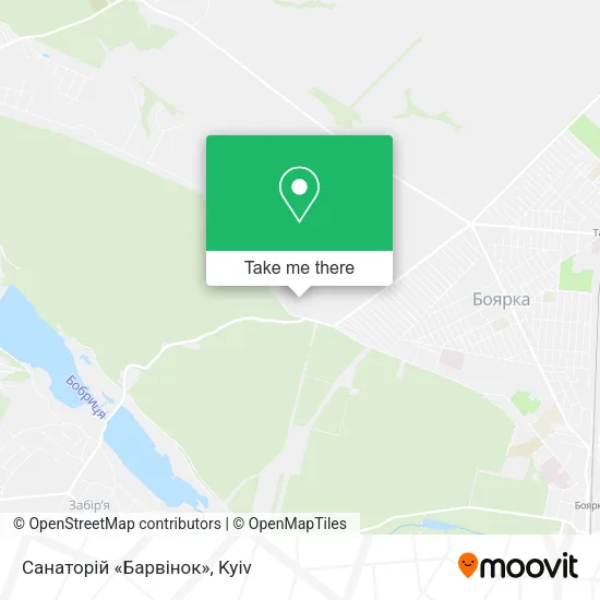 Карта Санаторій «Барвінок»