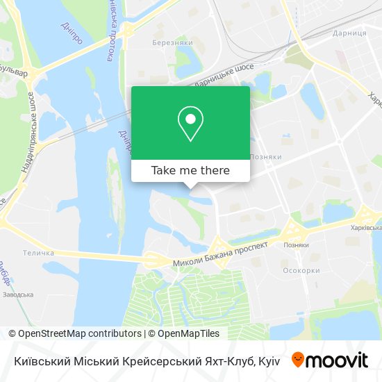 Київський Міський Крейсерський Яхт-Клуб map
