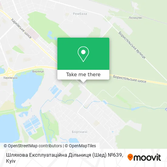 Шляхова Експлуатаційна Дільниця (Шед) №639 map