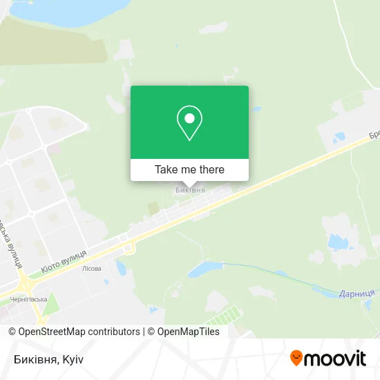 Карта Биківня