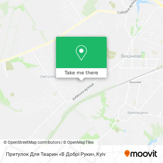 Притулок Для Тварин «В Добрі Руки» map