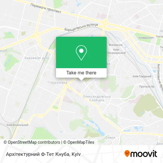 Карта Архітектурний Ф-Тет Кнуба