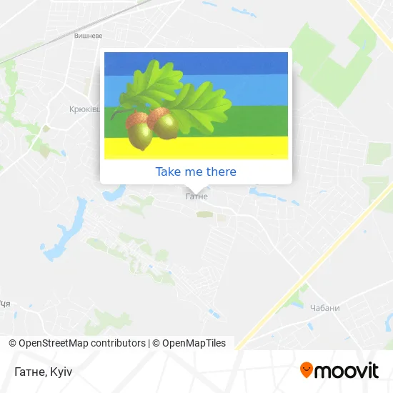 Карта Гатне