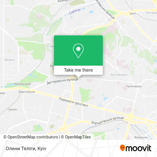 Карта Олени Теліги