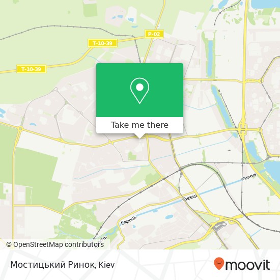 Карта Мостицький Ринок