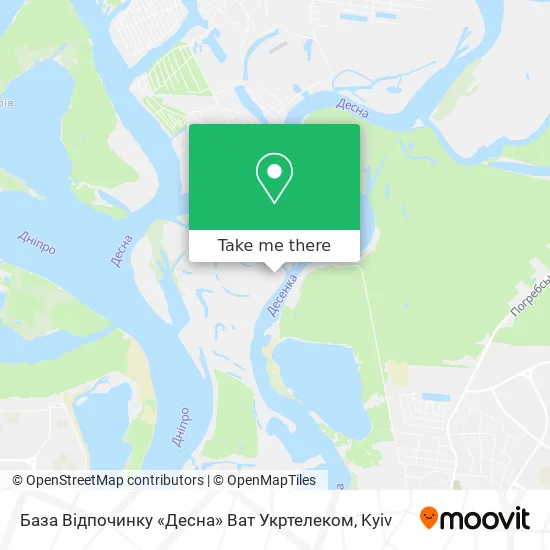 База Відпочинку «Десна» Ват Укртелеком map
