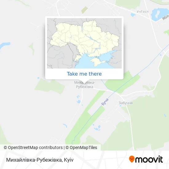 Карта Михайлівка-Рубежівка