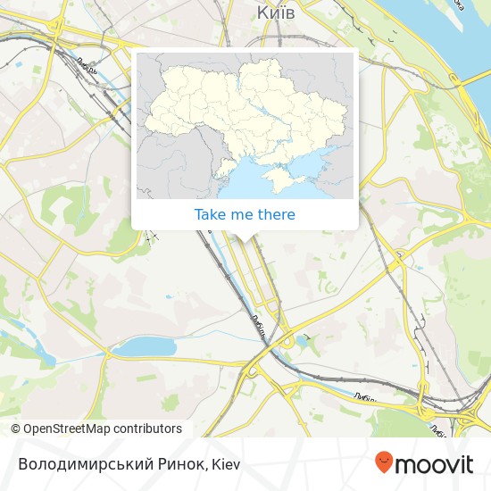 Карта Володимирський Ринок
