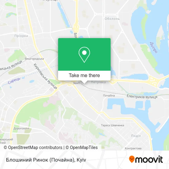 Карта Блошиний Ринок (Почайна)