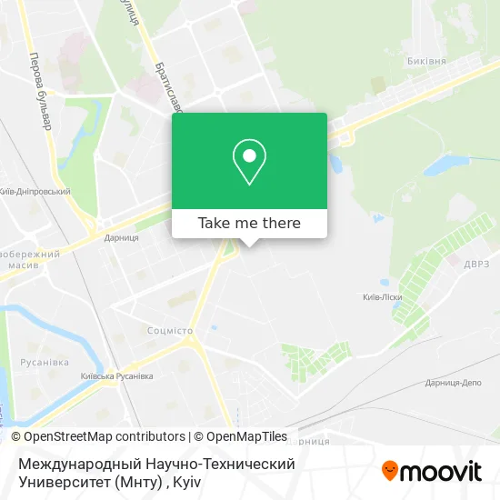 Международный Научно-Технический Университет (Мнту) map