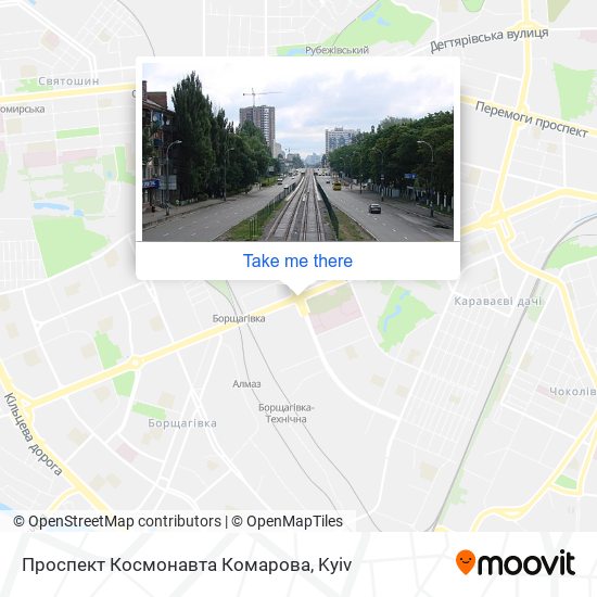 Проспект Космонавта Комарова map