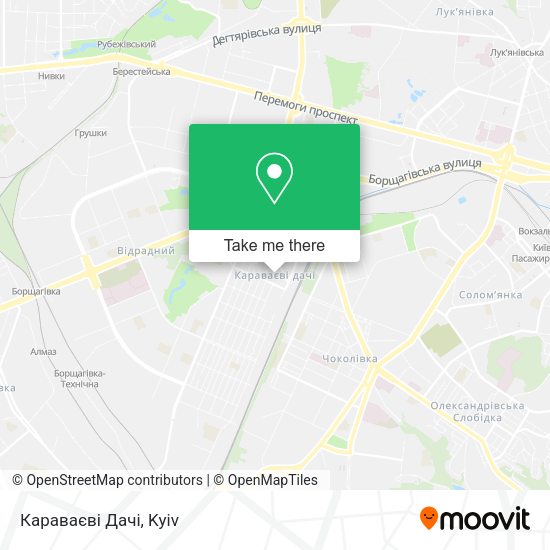 Карта Караваєві Дачі