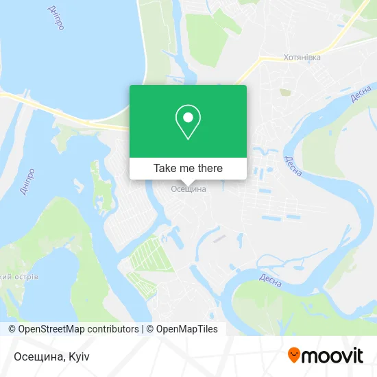 Осещина map