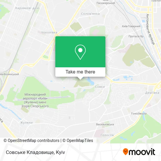 Карта Совське Кладовище