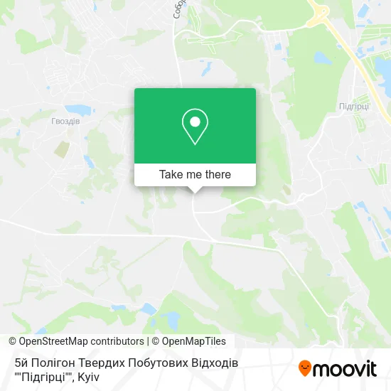 Карта 5й Полігон Твердих Побутових Відходів ""Підгірці""