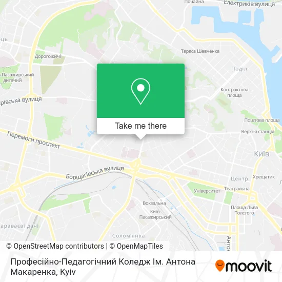 Карта Професійно-Педагогічний Коледж Ім. Антона Макаренка