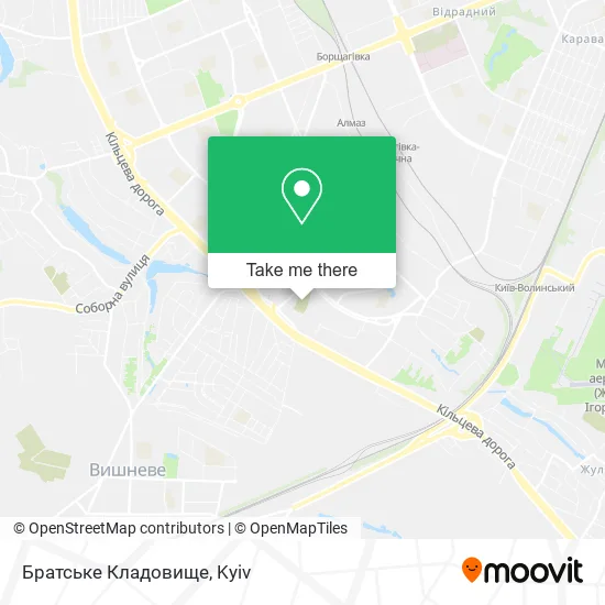 Карта Братське Кладовище