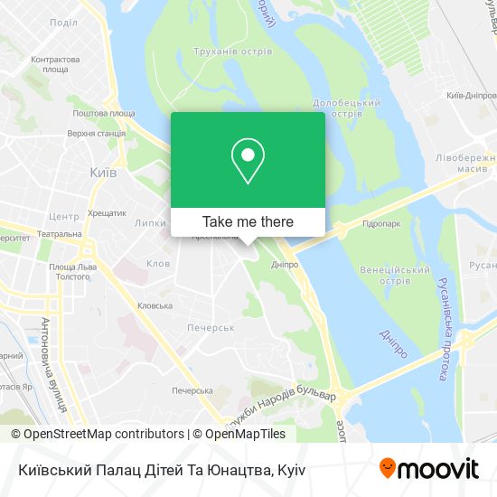 Київський Палац Дітей Та Юнацтва map