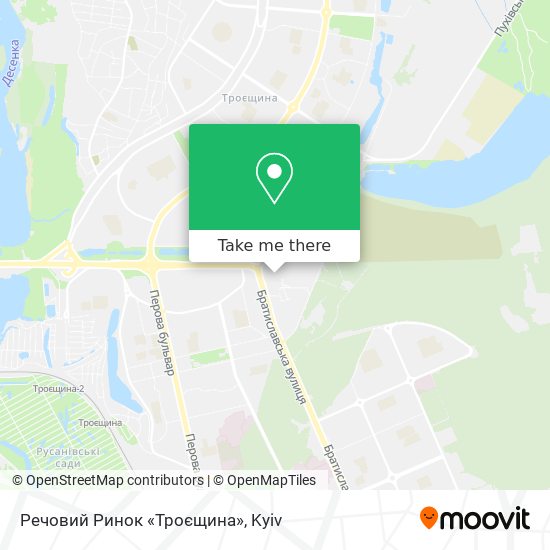 Речовий Ринок «Троєщина» map