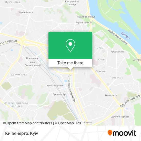 Київенерго map