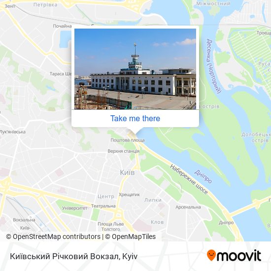 Карта Київський Річковий Вокзал