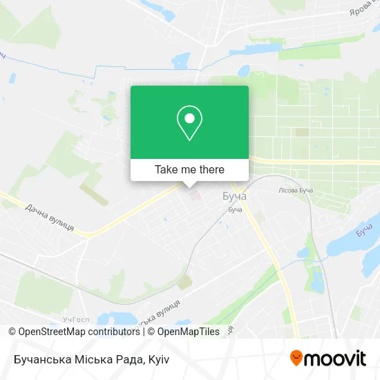 Карта Бучанська Міська Рада
