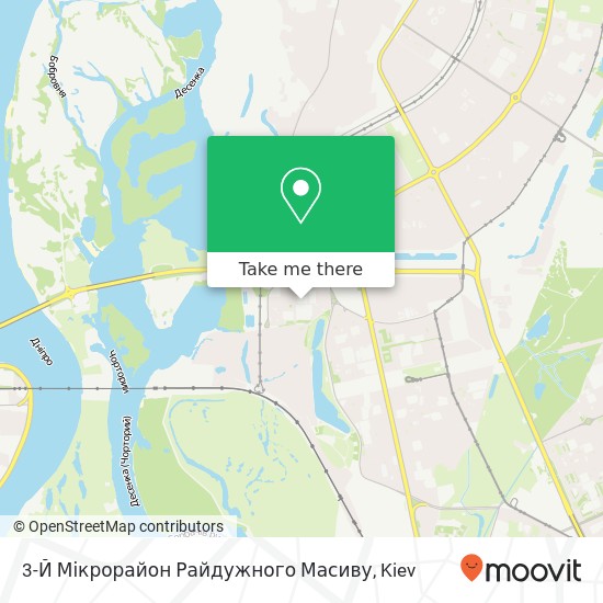 Карта 3-Й Мікрорайон Райдужного Масиву