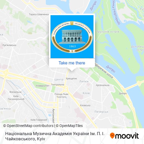 Національна Музична Академія України Ім. П. І. Чайковського map