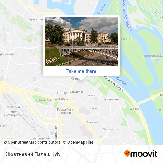 Карта Жовтневий Палац