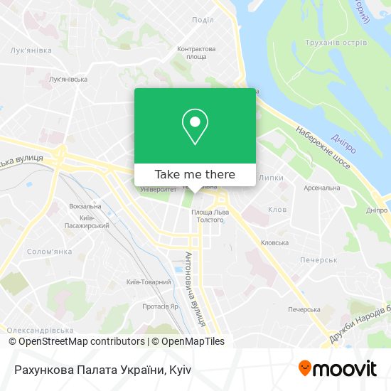 Рахункова Палата України map