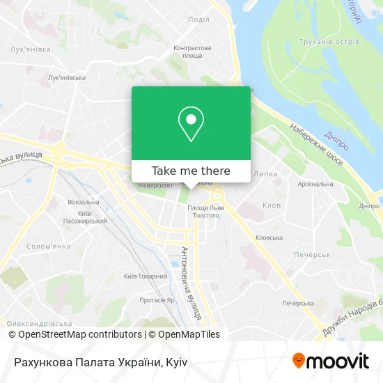 Рахункова Палата України map