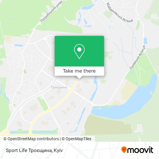 Sport Life Троєщина map
