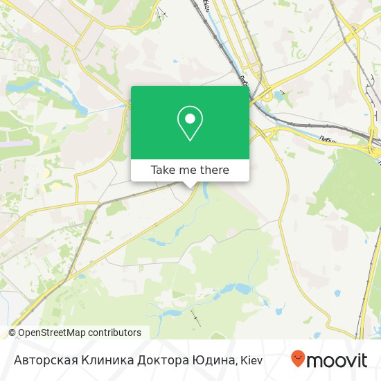 Авторская Клиника Доктора Юдина map