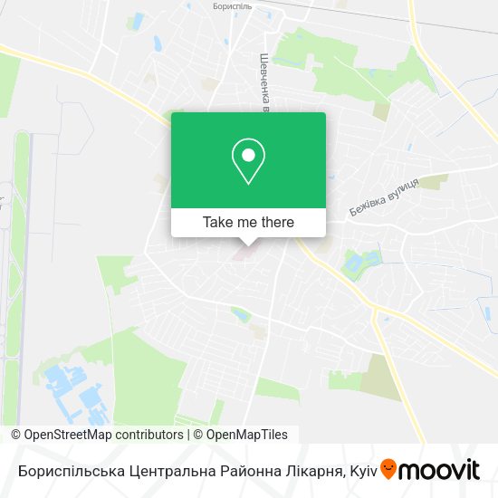 Карта Бориспільська Центральна Районна Лікарня