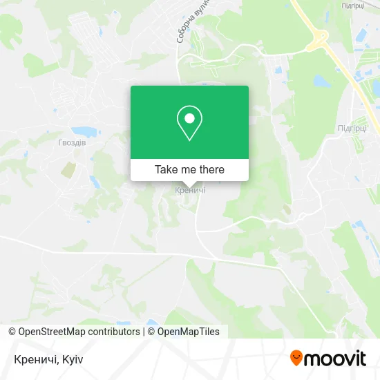 Карта Креничі