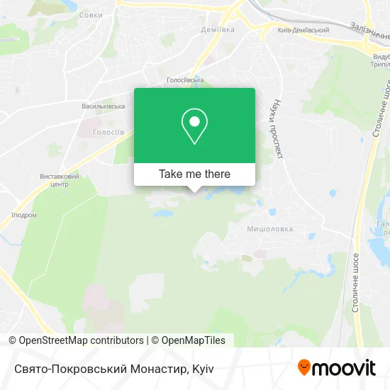 Карта Свято-Покровський Монастир