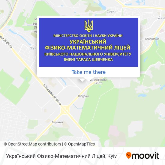 Український Фізико-Математичний Ліцей map