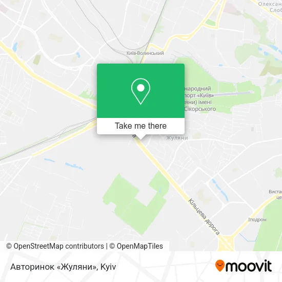 Карта Авторинок «Жуляни»