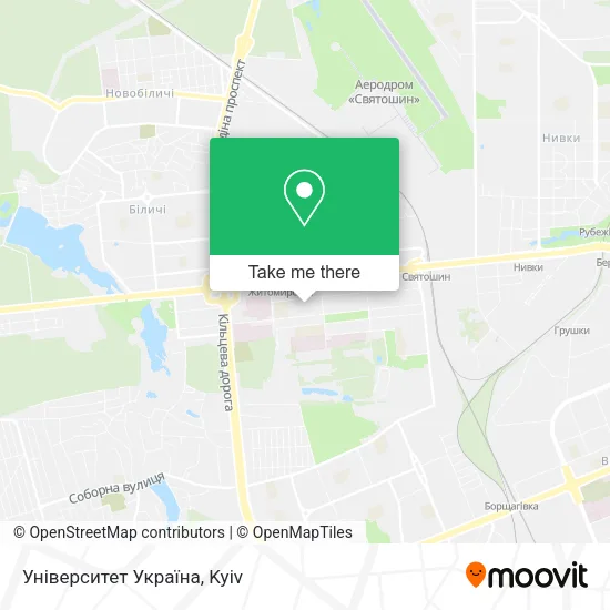 Університет Україна map