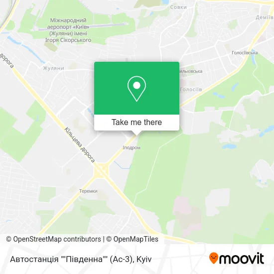 Карта Автостанція ""Південна"" (Ас-3)
